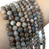Natural Sunstone Loose Round Gem Stone Beads 4-12MM