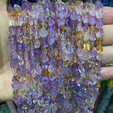 Natural Ametrine Gravel Gemstone Beads for DIY Jewelry Making 15''
