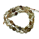 Natural Copper Rutilated Quartz Gravel Gemstone Beads 6-8mm