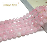 Natural Faceted Madagascar Rose Quartz Beads 6/8/10MM