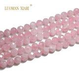 Natural Faceted Madagascar Rose Quartz Beads 6/8/10MM