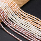 100% Natural Freshwater Pearl Beads Flat Shape Loose Beads 4-5mm