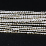100% Natural Freshwater Pearl Beads 3-4mm Strand 14''