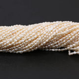 100% Natural Freshwater Pearl Beads 3-4mm Strand 14''