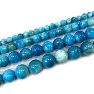 100% Natural Apatite Green Opal Aquamarine Morganite Round Beads 6/8/10MM
