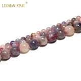 100% Natural Rare Madagascar Crystalloid Tourmaline Round GemStone Beads