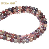100% Natural Rare Madagascar Crystalloid Tourmaline Round GemStone Beads
