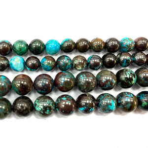 Natural Brown Chrysocolla Gemstone Beads DIY Bracelet Necklace 15''