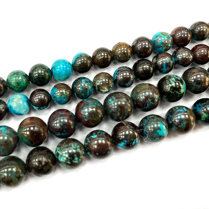 Natural Brown Chrysocolla Gemstone Beads DIY Bracelet Necklace 15''