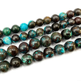 Natural Brown Chrysocolla Gemstone Beads DIY Bracelet Necklace 15''