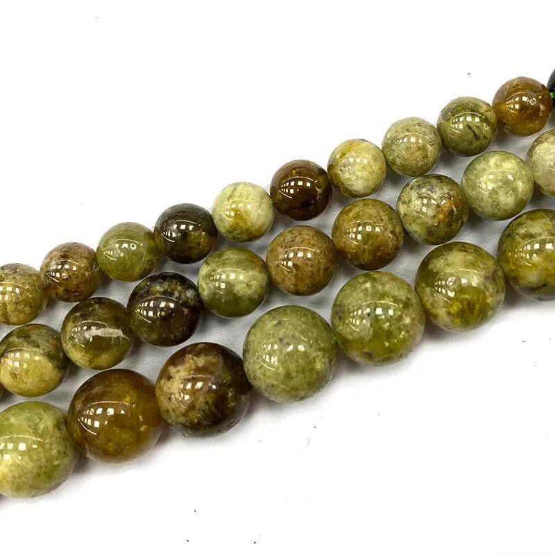 Green Garnet Gemstone Beads 6/8/10MM 15''