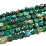 100% Natural Stone Beads 8-10MM Gravel Green Chrysocolla for DIY Jewelry Making