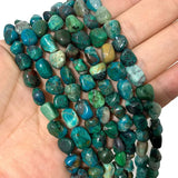 100% Natural Stone Beads 8-10MM Gravel Green Chrysocolla for DIY Jewelry Making