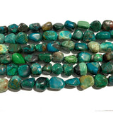 100% Natural Stone Beads 8-10MM Gravel Green Chrysocolla for DIY Jewelry Making