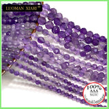 Natural Stone Beads Amethyst Loose Round Gemstone DIY Jewelry