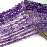 Natural Stone Beads Amethyst Loose Round Gemstone DIY Jewelry