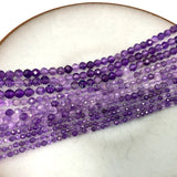 Natural Stone Beads Amethyst Loose Round Gemstone DIY Jewelry