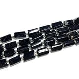 Natural Tourmaline Loose Faceted Cylinder Beads for Jewelry Making