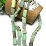 100% Natural Chrysoprase Faceted Cylinder Beads for Jewelry Making