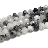 Natural Rutilated Quartz Round Gemstone Beads 6/8/10MM