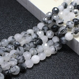 Natural Rutilated Quartz Round Gemstone Beads 6/8/10MM