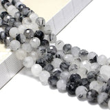 Natural Rutilated Quartz Round Gemstone Beads 6/8/10MM