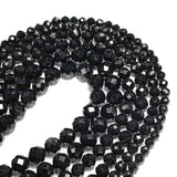 Natural Stone Faceted Tourmaline Round Spacer Beads 6/8/10MM