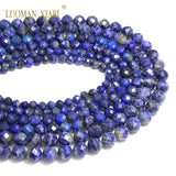 100% Natural Lapis Lazuli Round Gemstone Beads for Jewelry Making - 6/8/10MM