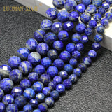 100% Natural Lapis Lazuli Round Gemstone Beads for Jewelry Making - 6/8/10MM