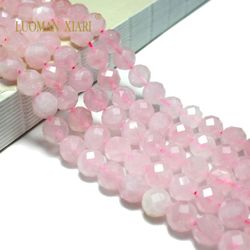 Natural Rose Quartz Round Gemstone Beads 6/8/10MM