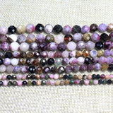 Natural Stone Tourmaline Faceted Spacer Beads 6/8/10MM