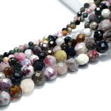 Natural Stone Tourmaline Faceted Spacer Beads 6/8/10MM