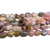 Pink Opal Irregular Gravel Gemstone Spacer Beads 15''