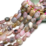 Pink Opal Irregular Gravel Gemstone Spacer Beads 15''