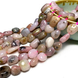 Pink Opal Irregular Gravel Gemstone Spacer Beads 15''