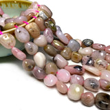 Pink Opal Irregular Gravel Gemstone Spacer Beads 15''