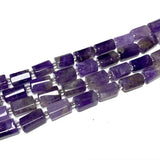 Natural Stone Purple Amethyst Cylinder Gemstone Beads for DIY Jewelry Making