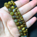 Natural Yellow Pietersite Round Spacer Beads Jewelry Making DIY 6/8/10/12MM