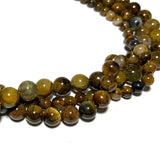 Natural Yellow Pietersite Round Spacer Beads Jewelry Making DIY 6/8/10/12MM