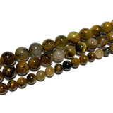 Natural Yellow Pietersite Round Spacer Beads Jewelry Making DIY 6/8/10/12MM