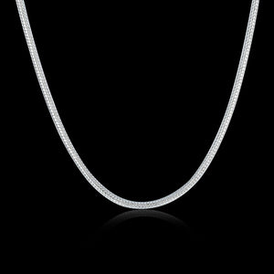 10PCS 925 Silver 2MM Snake Chain Necklace 16-30 in Wedding Jewelry