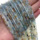 Natural Amazonite Stone Spacer Beads 2*4MM 15''