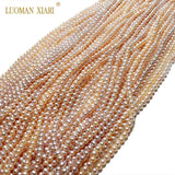 Natural Pink Purple Top AAAA Freshwater Pearl Beads