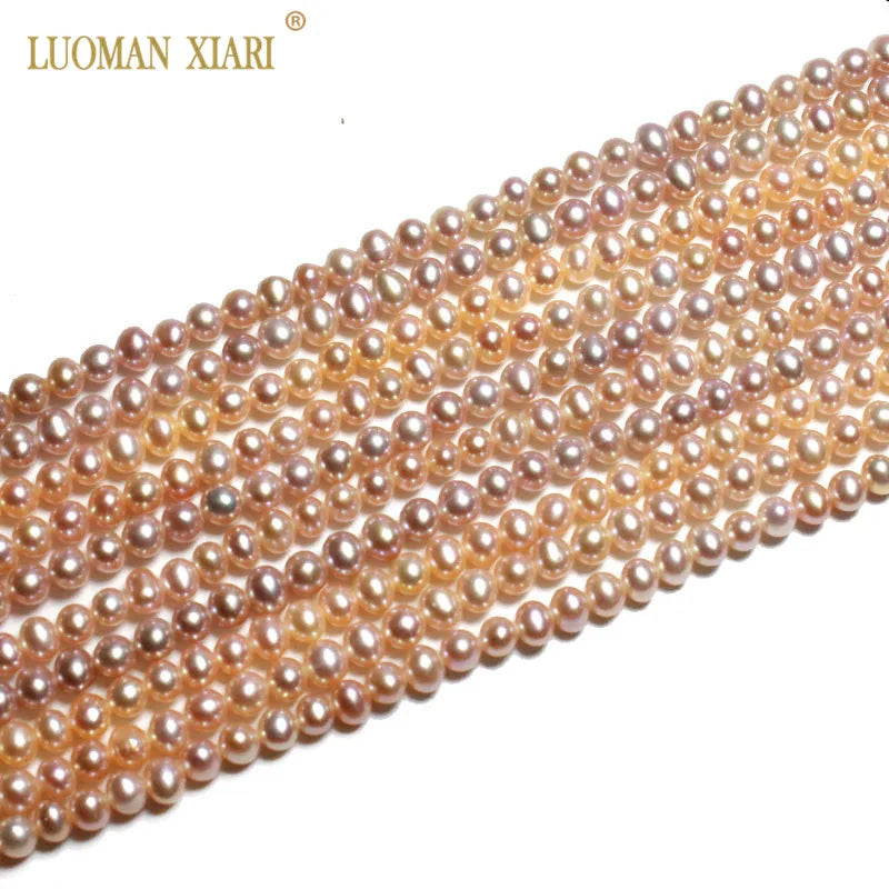 Natural Pink Purple Top AAAA Freshwater Pearl Beads