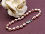 6-7mm Lavender Akoya Pearl Bracelet 7.5''