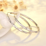 925 Silver Twisted Hoop Earrings for Women