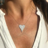 925 Sterling Charm Micro Pave Cz Heart Necklaces Zirconia Valentines