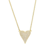 925 Sterling Charm Micro Pave Cz Heart Necklaces Zirconia Valentines