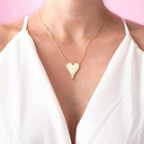 925 Sterling Charm Micro Pave Cz Heart Necklaces Zirconia Valentines