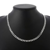925 Silver 6MM Chain Bracelet Set, Wedding Jewelry